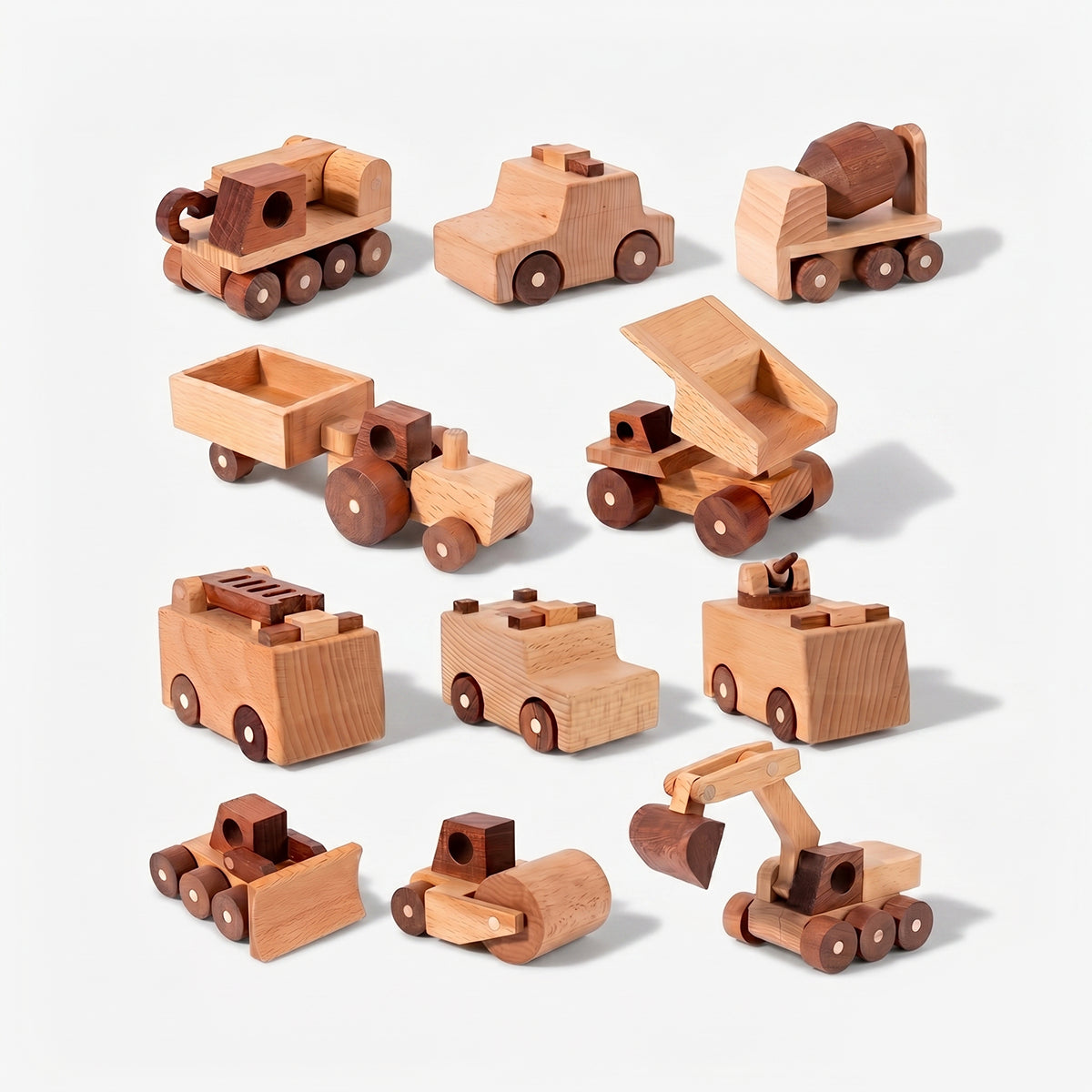 Wooden Construction Vehicles