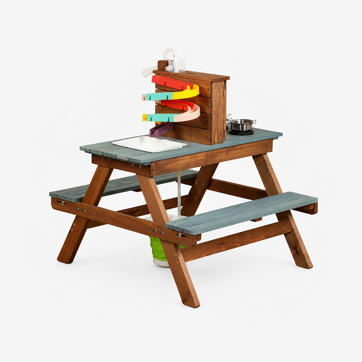 Wooden Outdoor Activity Table Mud Kitchen