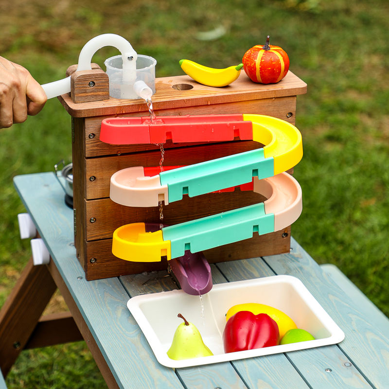 Wooden Outdoor Activity Table Mud Kitchen