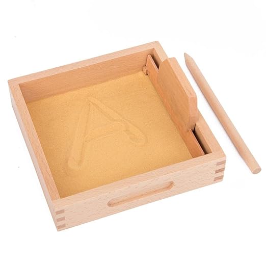 Wooden Sand Writing Tray for Toddler