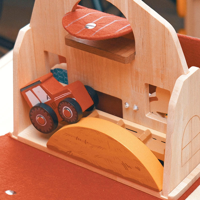 Montessori Wooden Farm Playset