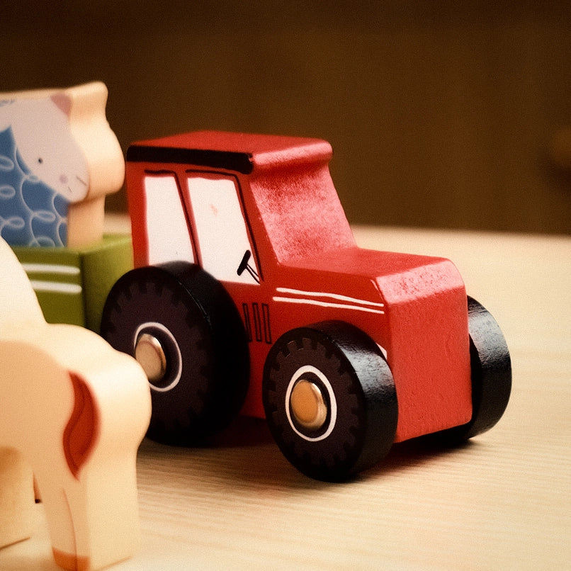 Montessori Wooden Farm Playset
