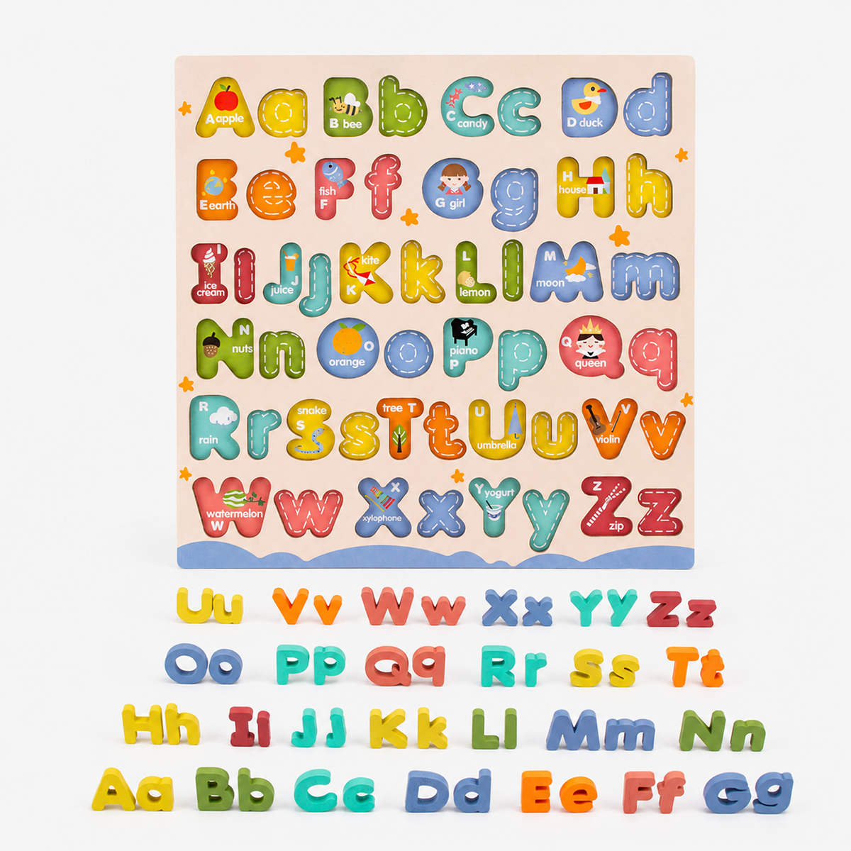 Wooden Alphabet Puzzle Set